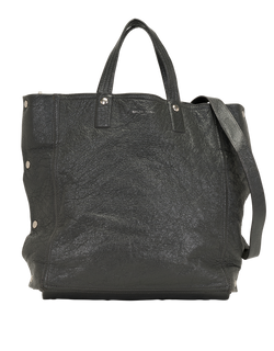 Papier Tote, Leather, Black, 002123, S, 1*